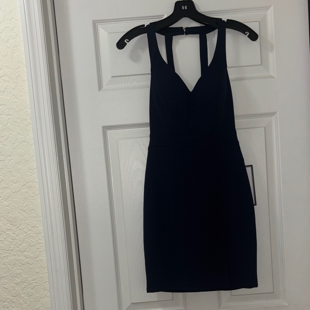 Macy's Elegant Navy Lace Dress